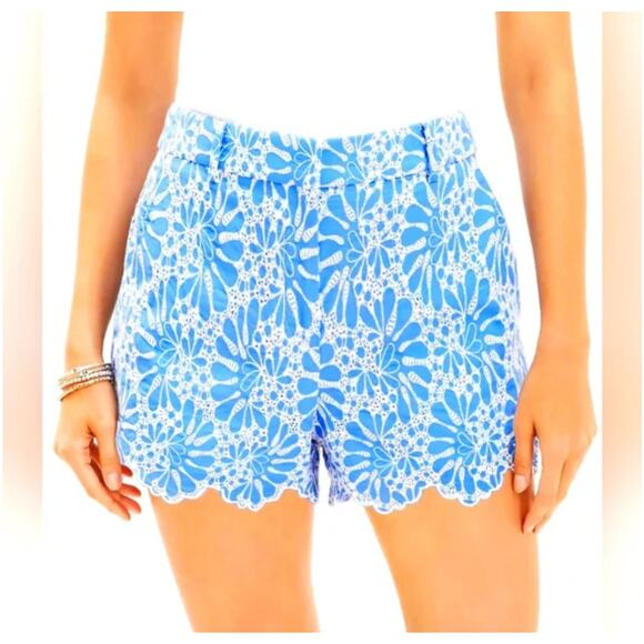 LOFT Riviera Embroidered Eyelet Shorts – Size 12 – NEW - Picture 4 of 9
